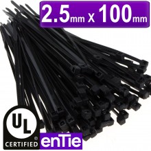 Black cable ties 180mm x 68mm nylon 66 ul approved 100 pack 009486 