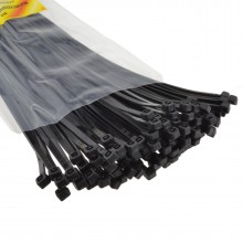 Black cable ties 36mm x 300mm nylon 66 ul approved 100 pack 004597 