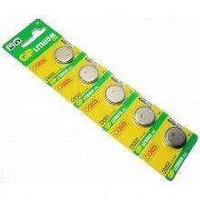 Gp cell button battery cr2016 3v 5 pack 000755 