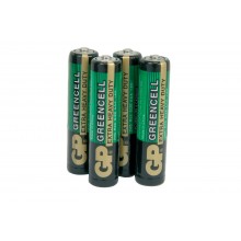 Gp greencell heavy duty zinc chloride low drain aa lr06 battery 4pack 010069 
