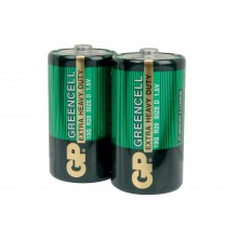 Gp greencell heavy duty zinc chloride low drain c lr14 battery 2 pack 010071 