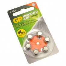 Gp hearing aid batteries za10 pr70 yellow 14v 75mah 36x58mm 009807 