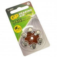 Gp hearing aid batteries za13 pr48 orange 14v 230mah 54x79mm 009809 