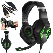 Gmb pc gaming headset with microphone boom arm volume control 009971 