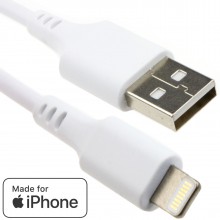 Mfi certified usb cable lead for iphone 8 9 x lightning braided 1m 008772 