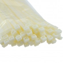 Natural cable ties 450mm x 75mm nylon 66 ul approved 100 pack 009465 