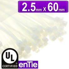 Natural white cable ties 25mm x 200mm nylon 66 ul approved 100 pack 008844 