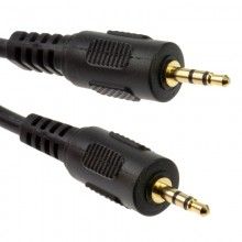 25mm gold stereo jack to 25 mm jack audio cable lead 1m 008292 