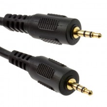 25mm gold stereo jack to 25 mm jack audio cable lead 2m 002300 