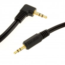 35mm right angle male jack to jack stereo audio cable 05m 50cm 006117 