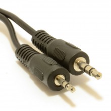 35mm stereo jack plug to 25mm stereo audio jack plug cable 2m 007234 