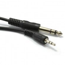 35mm stereo jack plug to 635mm stereo jack plug cable 18m 006510 