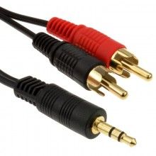 35mm stereo jack socket to twin rca phono plugs cable 05m 50cm 005131 