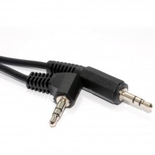 Soundlab 35mm stereo jack plug to twin 35mm right angled mono jack plugs 1m 002636 