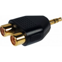 35mm stereo jack socket to male right angle adapter plug gold 006215 