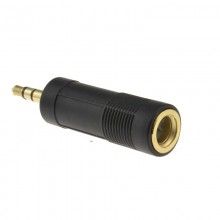 635mm stereo jack socket to 35mm stereo jack plug adapter metal 003373 