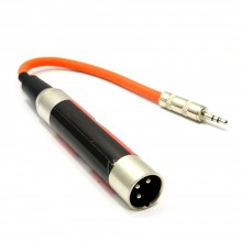 635mm mono jack socket to xlr plug cable lead 20cm 001867 