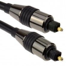 Black tos link toslink optical digital audio cable 5mm lead 5m 004154 