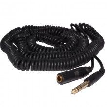 Coiled 635mm mono jack extension lead male to female guitar cable 10m 006221 