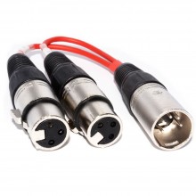 Balanced 635mm stereo jack to xlr 3 pin male plug screened cable 5m 005314 