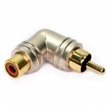 Hq 35mm mono jack plug to rca phono socket adapter nickel 003192 