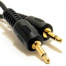 Mono 35mm jack plug to mono 35mm jack plug cable lead 12m gold 007417 
