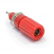 Hq 4mm banana plugs for 6mm speaker cable connections silver red 005887 