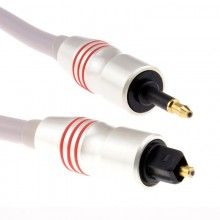 Pearl digital optical audio cable 6mm plug to plug lead marked ends 1m 008823 