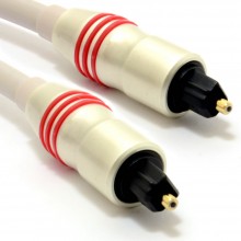 Pearl digital optical audio cable 6mm toslink plug to 35mm lead 2m 007250 