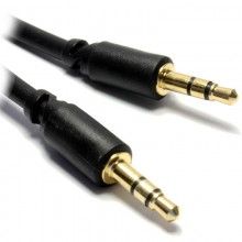Pro 22awg coiled 35mm stereo jack cable aux headphone lead 2m gold 009572 