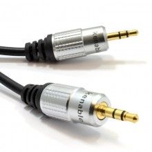 Pro 4 pole 35mm jack male audio cable tpe rubber lead gold 2m 008444 