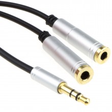Pro metal white 35mm stereo jack headphone extension cable 3m 006930 