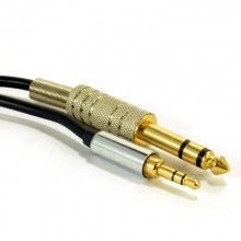 Pro ofc 35mm stereo jack plug to 635mm stereo jack plug cable 3m 007949 