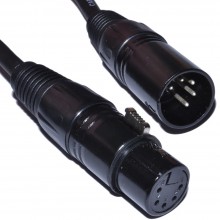 Pulse 3 pin xlr plug to 5 pin dmx female socket adapter cable 20cm 005882 
