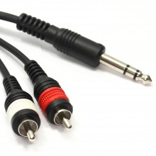 Pulse 635mm jack plug to 2 x red and white phono plugs 03m 003338 
