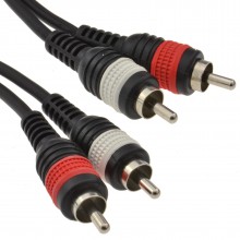 Pro signal ofc rca phono plugs to plugs stereo audio cable 5m shielded 008028 