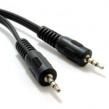 Mono cable 25mm male to 35mm mono jack plug audio lead 15m 005979 