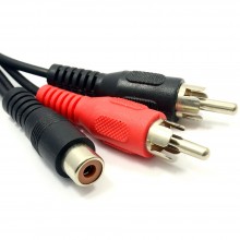 Single mono rca phono extension cable hi fi tv audio lead black 5m 010249 