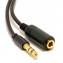 Slimline pro 35mm jack to stereo jack socket headphone extension cable 03m 007534 