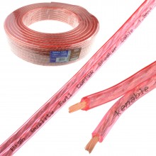 Speaker cable 16awg 15mm2 pure ofc copper wire clear 30m 009306 