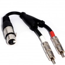 Pulse xlr microphone mixer plug socket to 635mm stereo jack 3m 006500 