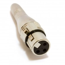 Xlr adapter socket to 2 x xlr plug splitter combiner cable lead 25cm 001866 