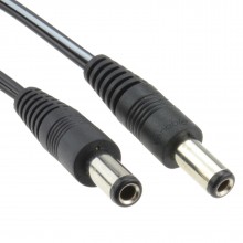 21mm x 55mm male dc plug to bare ended power cable 5m 009427 