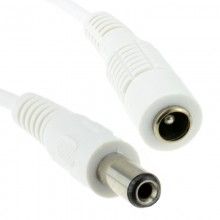 25mm x 55mm male dc plug to bare ended power cable 5m 009426 