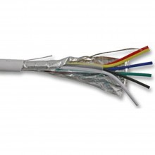 Alarm security screened cca cable 4 core white 100m 004618 