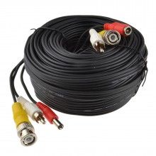 Cctv lead bnc video rca phono audio and 21mm dc power cable 10m 003472 