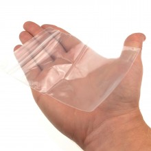 Clear polythene plastic resealable snapseal bags 76 x 83mm 100 pack 009832 