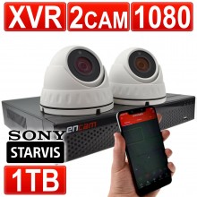 Cctv kit 4 channel poe nvr recorder with 1tb hdd 4 x 1080 sony ip cameras imx307 white 090033 