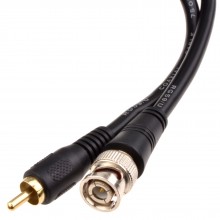 Pure copper cctv bnc to phono plug cable gold connectors 10m 008243 