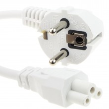 2 pin euro schuko plug to bare end wire 5a 3 core power cable 15m 010023 